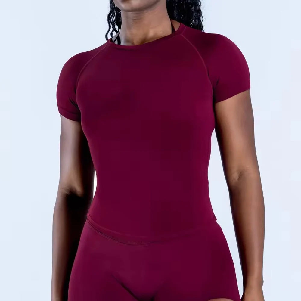 Women Active Crop Tee